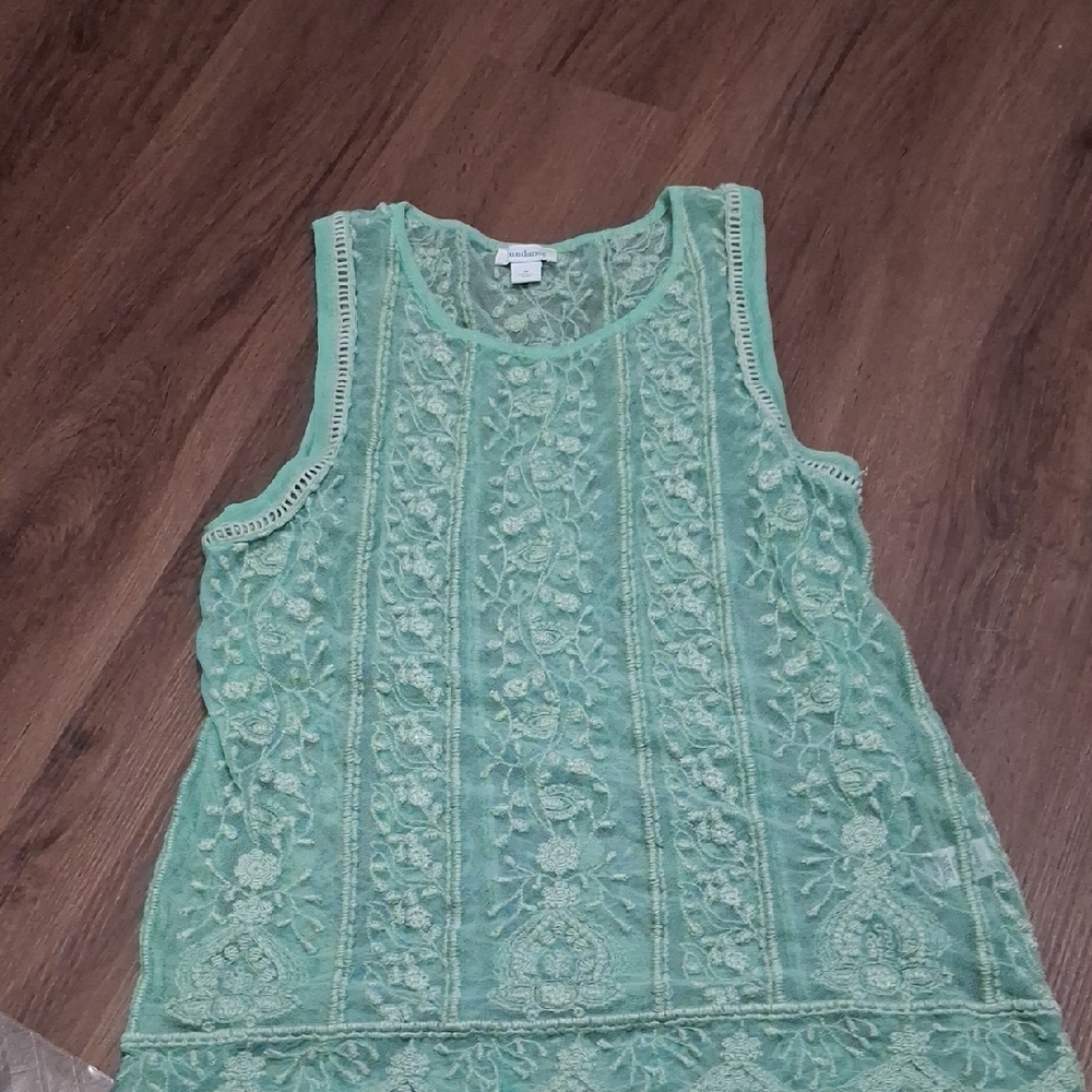 Sundance Green Sleeveless Tank Top